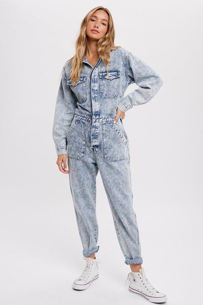 The Paisley Denim Jumpsuit